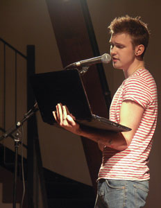 Stephan Gräfe, einer der Gewinner im Poetry Slam 2012