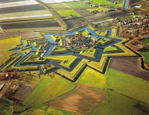 Festung Bourtange (Luchtfoto Winter)