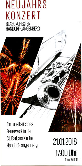 Neujahrskonzert Blasorchester Handorf-Langenberg
